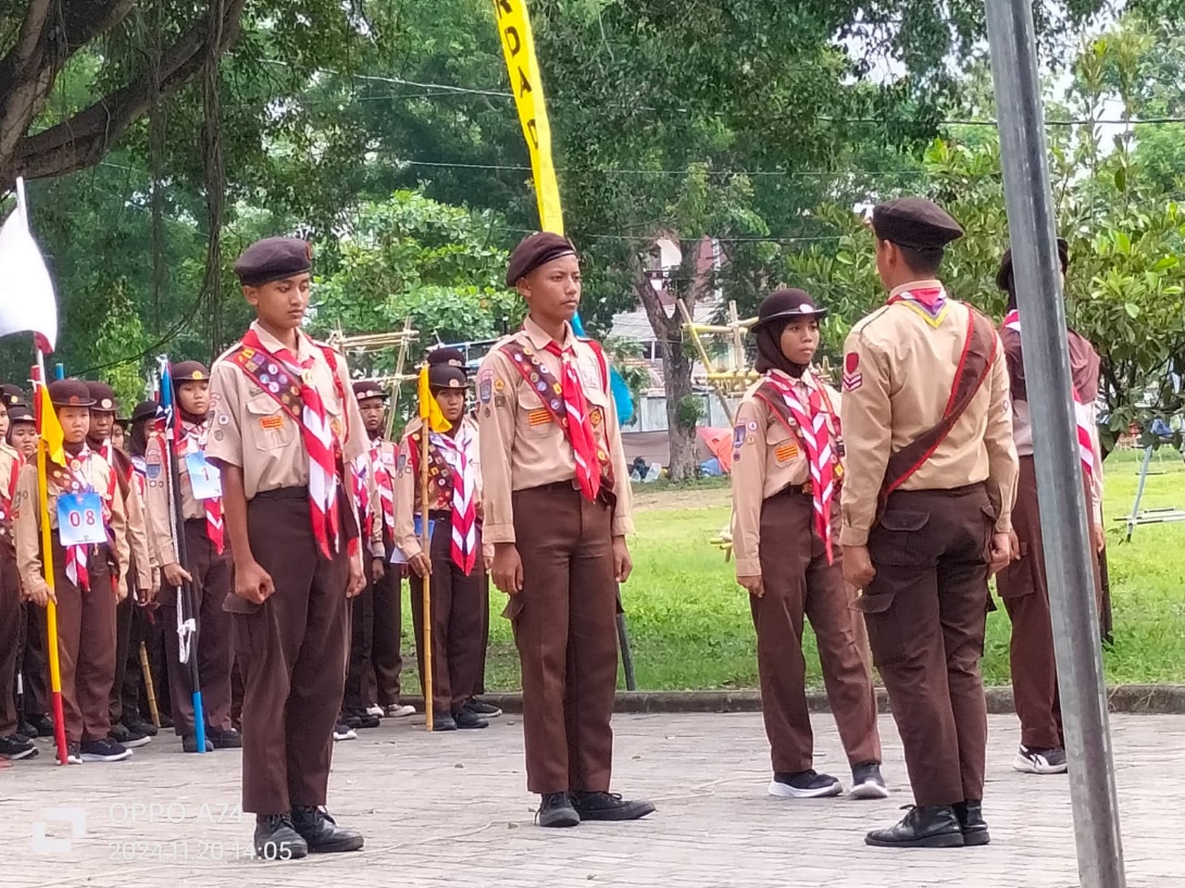 Penggalang MTsN 3 Kulon Progo Sabet Juara 1 Lomba Desain Blok pada LT-IV Kwarda DIY Tahun 2024