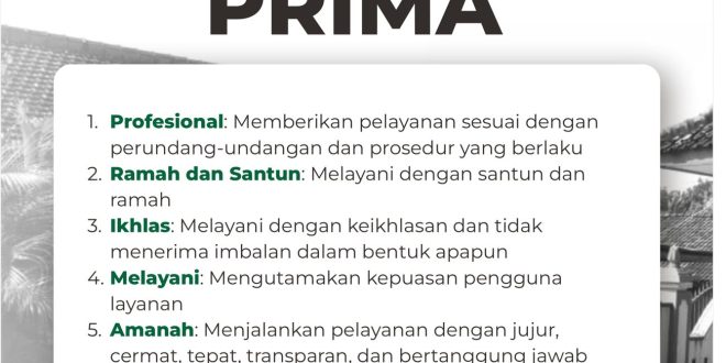 MAKLUMAT PELAYANAN PRIMA N3