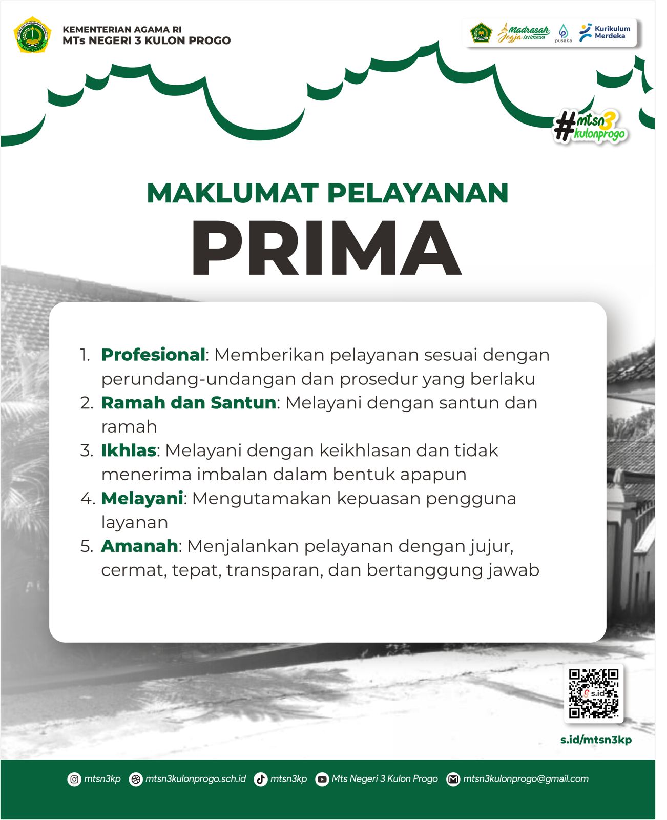 MAKLUMAT PELAYANAN PRIMA N3