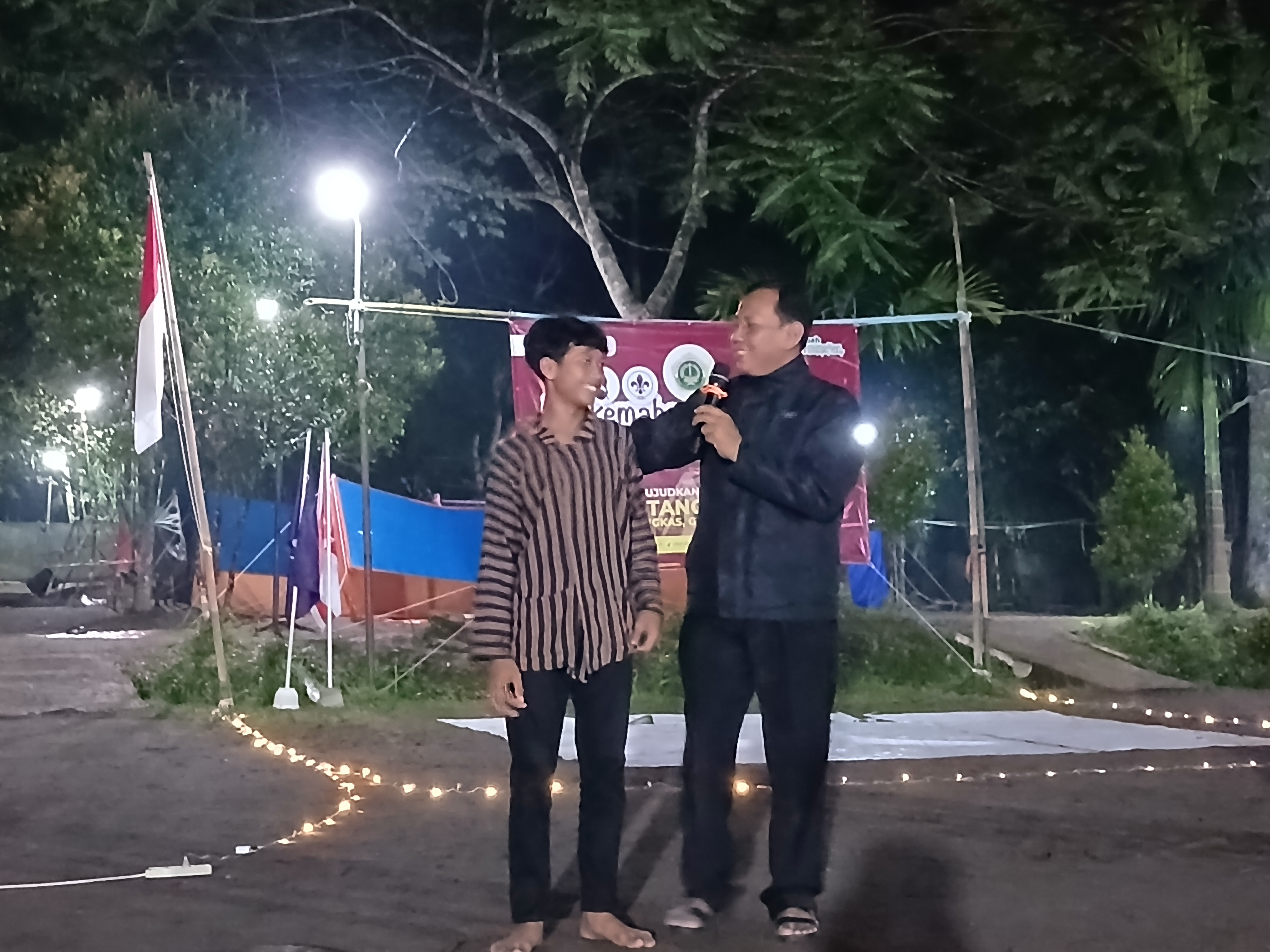 Kasi Pendidikan Madrasah Kulon Progo Hadiri Malam Pentas Seni Perkemahan Penggalang Lomba Tingkat 1 MTsN 3 Kulon Progo