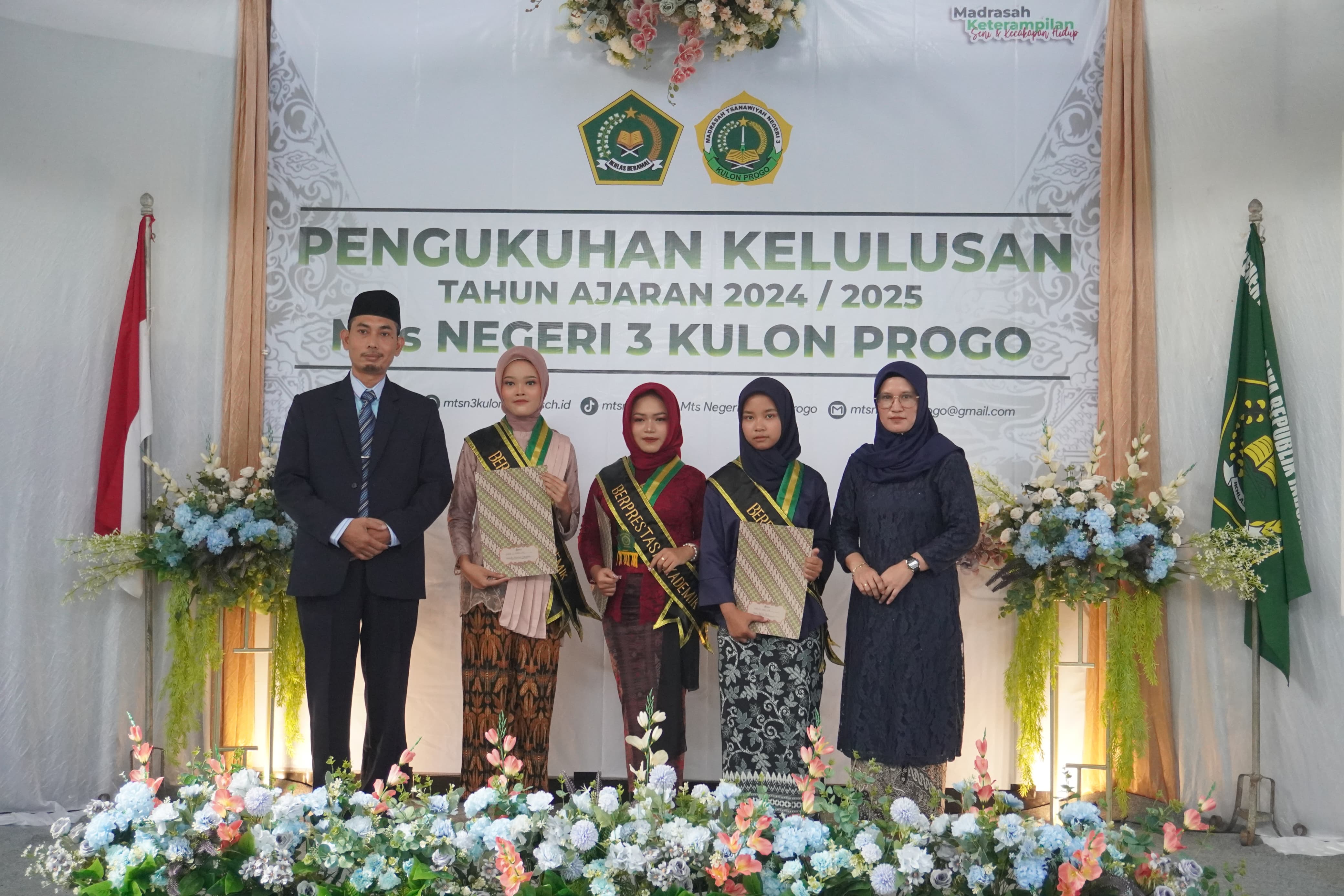MTs Negeri 3 Kulon Progo Adakan Pengukuhan Kelulusan Siswa Tahun Ajaran 2024/2025