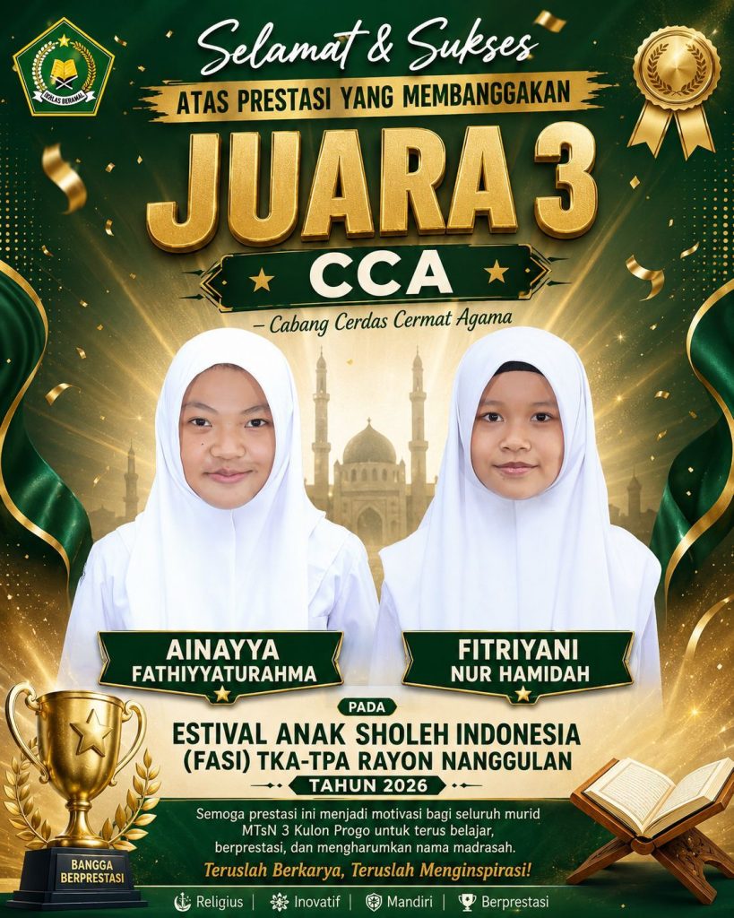 Prestasi FASI Rayon Nanggulan Kian Perkuat Reputasi Juara Murid MTsN 3 Kulon Progo